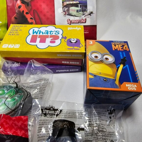 Lot of 20 Happy Kids Meal Toys McDonalds Wendys Dinosaurs Play Doh Kung Fu Panda - Picture 4 of 8